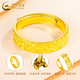 CHINA GOLD Crushed Ice Gold Ring for Men and Women Couple Gypsophila Pure Gold Ring Ring Valentine's Day Birthday Gift for Girlfriend Today/Next Day Delivery Crushed Ice Ring Women's Ring Approximately 2.8g