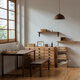 MUMO (MUMO) Marco autosuficiente Rack de almacenamiento de madera sólida Full Wood Rack Almacenamiento de piso de almacenamiento Multi-Función Pantal