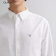 Gant / Gantt Spring Cotton Shirt Top Simple et polyvalent blanc Broide Logo Bouton Collier à manches longues Men 110 White L