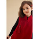 Chenchenma girls woolen dress winter style new Chinese style Tang suit cheongsam improved vest skirt New Year's greetings dress