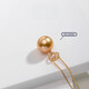 Dan Pei luxury high-end 18k gold South Sea gold beads and sea water pearl pendant women's jewelry light luxury gift for family G18K South Sea gold bead pendant sea water pearl 10.0-11.0mm