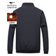 Septwolves Jacket Men's Autumn Baseball Collar Jacket Men's Business Commuting Simple Single Jacket Windproof Jacket Men's Baseball Uniform Navy-25 New Upgraded Three-proof Anti-static XL (175)