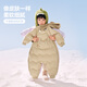 Mini Balabala one-piece down jacket for boys and girls, winter thickened three-proof cute animal plush hood down onesie