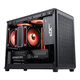 SAMA Fun 3 Type-C Black Desktop Portable Matx Small Case Four-Side Mesh/5 Fan Positions/160mm Cooling/350mm Graphics Card/ATX Power Supply