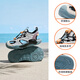 Anta children's sandals 2026 summer new style boys' breathable toe-toe sandals soft bottom river-tracing frame beach shoes for men Mai Qiao gray/mud lime/purple 9906H-1 30