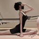 Tuofeng one-piece yoga suit, one-piece female Pilates training suit, sports jumpsuit, beautiful fitness suit, black jumpsuit + black socks (L (110-120Jin Jin equals 0.5kg)