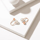 Chao Acer Pearl 18K Gold Earrings for Women Rose Gold Earrings for Girlfriend’s Birthday Gift TK Pre-sale One Pair