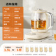 Joyoung anti-overflow boiling home health kettle 800W small bubble anti-foam constant temperature kettle 316L stainless steel tea basket 0 glue smart glass tea maker 15WY2J