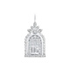 Harry Winston fifth avenue door happiness door platinum pendant necklace women's model