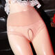 Sexy underwear lace transparent crotch can be inserted into the thong suit underwear sexy passion large size purple L size crotch 100120Jin Jin equals 0.5 kg
