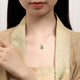Jianlu Jade A Goods Fulu Gourd Silver Necklace Women's Jade High-end Pendant Jewelry Mother's Birthday Gift for Mom