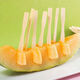Qinkai disposable fruit fork fruit pick cake fork snack snack dessert children's household pick bamboo fruit fork bagged bamboo 200 pieces