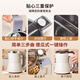 Jingyan household small mill ultra-fine grain grinder crushable Panax notoginseng grinder Chinese medicine powder machine 600W moonlight white upgraded twelve blades