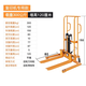 Manual forklift, hydraulic truck, small forklift, household raised stacker, push truck, lightweight mini electric forklift, copy-specific universal wheel 1.2 fork model