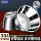 GEEGO304 stainless steel basin wash basin drain basin drain basin kitchen and basin egg beating basin kneading basin vegetable basin cooking basin 18cm extra thick 304 stainless steel basin 1
