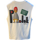 AIRMIUU 2025 Summer Men's Chalecy Men a moderada Camiseta de gran tamaño de gran tamaño Camiseta sin mangas casual y versátil Camisa Old Man White [JSW9923-A] (Embalaje de la caja de regalo) XL adecuado para 124-140Jin [Jin iguala 0.5 kg] Wear Wear