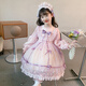 Nisha Beier Girls Lolita Princess Dress Autumn 2025 New Children's Lolita Birthday Dress Pink 140