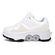 Deformierte Schuhe Akademie Sturm Walkingschuhe Neue Kinder Skates Doppel -Rollschuhe Wheelschuhe Pullerschuhe 9906 Schwarz Standard Sneaker Größe 39