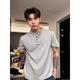 Yingtang men's short-sleeved T-shirt men's loose casual summer men's henley shirt half-sleeved bottoming shirt top half 2XL