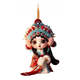 Card flat Chinese style Huadan Peking Opera pendant acrylic opera character keychain drama decoration national trend decoration national trend pendant-blue-1 (packed)