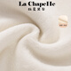 La Chapelle children's winter sweater 2025 new baby boy plus velvet knitted top girls winter pullover brown 105 recommended height 91-105cm