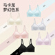 Urban Beauty Underwear Women's Pure Desire Bra Thin No Wires Beautiful Back Seamless Small Breasts Push-Up Anti-Sagging Bra Champagne M 75A/75B/75C