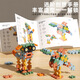 Children's large particle soft building block assembly toys for boys and girls intellectual development 3 years old 6 baby birthday gifts soft building blocks [158pcs] give frog bucket