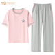 Modal Summer à manches courtes à manches courtes pantalons pantalon 100 coton pour femmes Coton Coton Vêtements minces de grande taille peut être porté à l'extérieur de Y9711 M