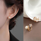 Idel earrings for women 2025 new style, elegant and luxurious, no pierced ear clips, trendy earrings for girlfriends birthday gift E2807 light luxury ear clip style
