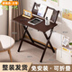Old bamboo craftsman foldable desk children's study computer study desk office installation-free home bedroom writing small table all in one