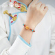 Potala Palace Chuannan red beeswax turquoise bracelet for men and women 925 silver six-character mantra bracelet as a birthday gift for girlfriend