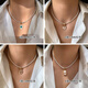 Fat Donglai same style high quality pearl necklace pendant detachable DIY Fritillaria turquoise freshwater B style palace mirror