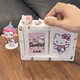 Xiaohongshu's same style Polaroid KT flipping photo album three-dimensional rotating photo frame display stand couple photo storage three-inch white rotating photo album + KT cat accessories + stickers only the above can hold 12-24 photos