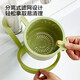 Hanging sink drain basket, household kitchen sink, food residue separation filter basket, fruit cleaning water filter basket, green, one click to pour/no dirty hands