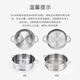 Zwilling steamer stainless steel soup pot steamer home kitchen 24cm steamer combination 2-piece set stew pot with lid soup pot plus a layer of steamer 24cm