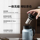 Kyoto Tokyo stewed teapot pure titanium liner teapot titanium tea tea water separation insulation kettle stuffy teapot sapphire blue 1L