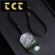 TCT Green Ghost Thousand-Hand Avalokitesvara Pendant Zodiac Rat Native Buddha Dark Green Necklace