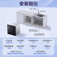 Hualing dishwasher embedded 13 sets installed under the stove, first-class water efficiency 105, hot air drying, three-star disinfection and decontamination all-in-one machine, Shenji second generation Vie8Pro dishwasher, under-stove dishwasher, produced by Midea