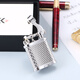 Maduro Italian Palace Lift Arm Lighter High-end Personalized Retro Windproof Kerosene Lighter Gift Box with Brass Movement Silver Set