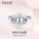 BOC Yijin pt950 four-leaf clover platinum ring for women, platinum ring, birthday, Valentine's Day gift for girlfriend and wife, four-leaf clover ring, about 3.6g