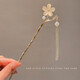 New Chinese style simple hairpin, ancient style headwear, girl gift, Hanfu accessories, hairpin, jade rabbit hairpin