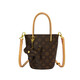 2025 Neues modische Eimer-Tasche für Frauen mit High-End-Nischen-One-Shoulder-Schäfer-Straddle-Handheld-vielseitiger Tasche Kaffee mit Aprikosen
