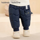 Balabala children's clothing baby down pants boys' trousers girls' pants winter wear warm pants baby high waist belly protection cute and cute