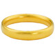 CHINA GOLD gold ring ancient gold solid gold couple ring plain ring gold ring wedding three gold Chinese Valentine's Day holiday gift 13# about 5.26g