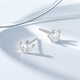 Chao Acer Platinum Crown Platinum Earrings for Women PT950 Earrings Exquisite and Versatile as a Gift for Your Girlfriend Priced at RMB 160 for one pair 1.4g