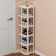 Nifeng Shoe Rack Small Entrance Door Home Simple Small Folding Storage Artifact Student Dormitory Narrow High Vertical Shoe Cabinet White-6 Layers Thickened Reinforced Luxury Style