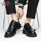 Bull family new leather shoes men's business casual shoes men's British style spring and autumn groom's wedding formal shoes