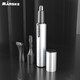 MARSKE electric nose hair trimmer for men and women, shaving nostril hair remover, men's nose scissors cleaning artifact, multi-functional eyebrow trimming and shaving three-in-one package, silver