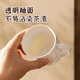 Maxcook Ceramic Cup Conference Cup Office Water Cup Tea Cup with Lid Business Reception Cup 450ml MCB3037