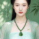 Lao Fengxiang Natural Hotan Jade Pendant Buddha Buddha Lady Necklace Transfer Beads New Year Christmas Gift for Girlfriend Mom’s Birthday Today/Next Day Delivery Buddha Buddha Hotan Jade Bead Necklace